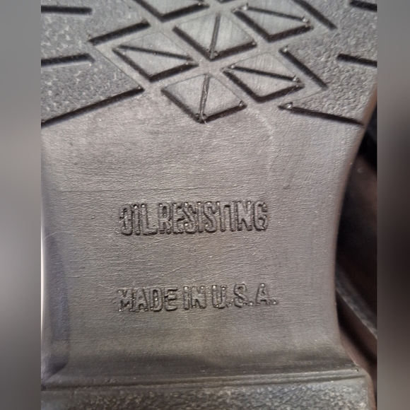 Red Wing Steel Toe Boots Vintage Lace Up Black Leather Workwear Safety Womens 6 - Picture 8 of 16